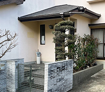 京都市北区・植栽工事(マンション入り口)